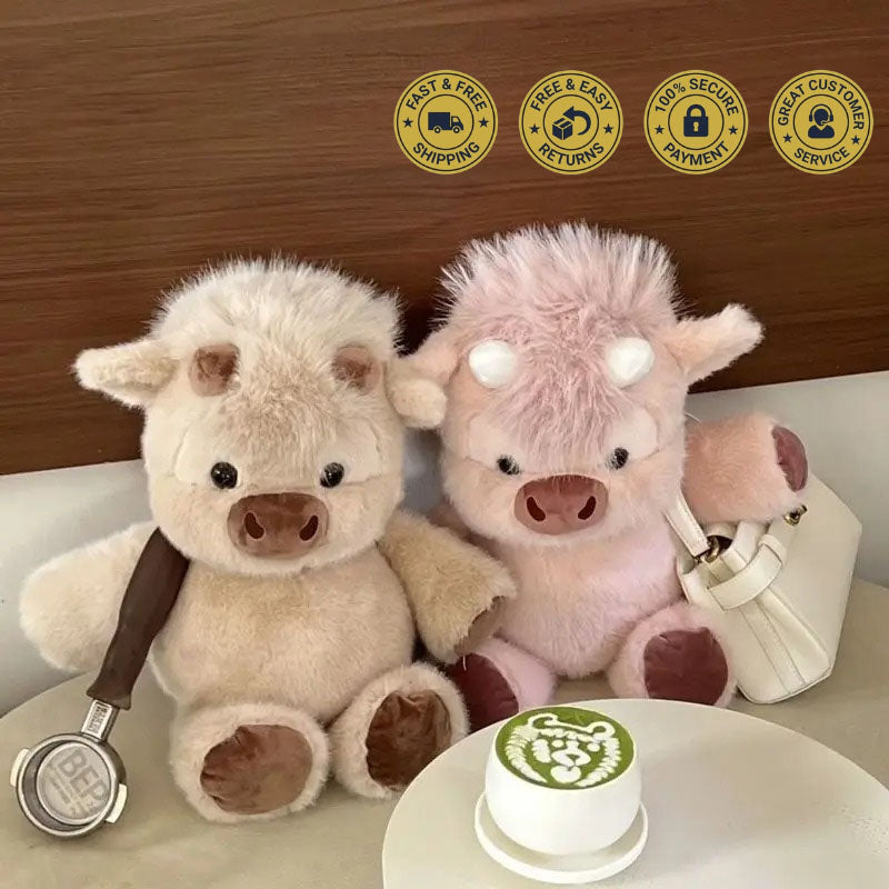 Running Highland Cow Plushie 60cm